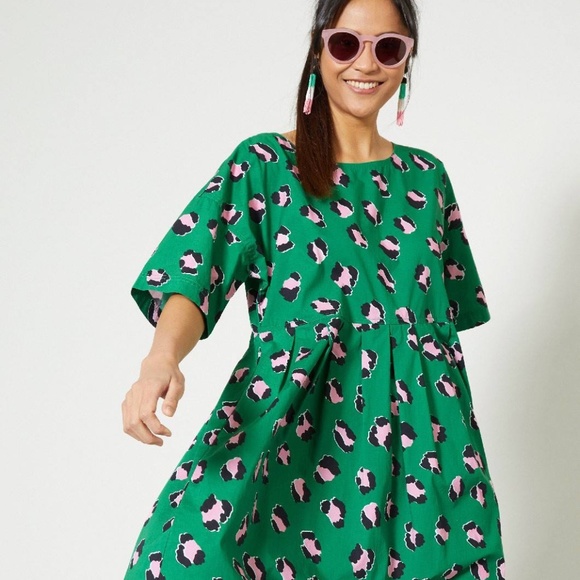 gorman Dresses Gorman Spot On Animal Print Organic Cotton Midi